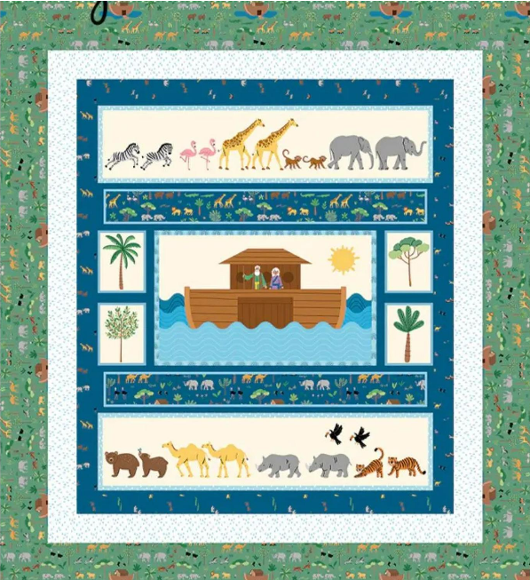 Two by Two Panel Quilt Kit – Riley Blake Designs 55x61