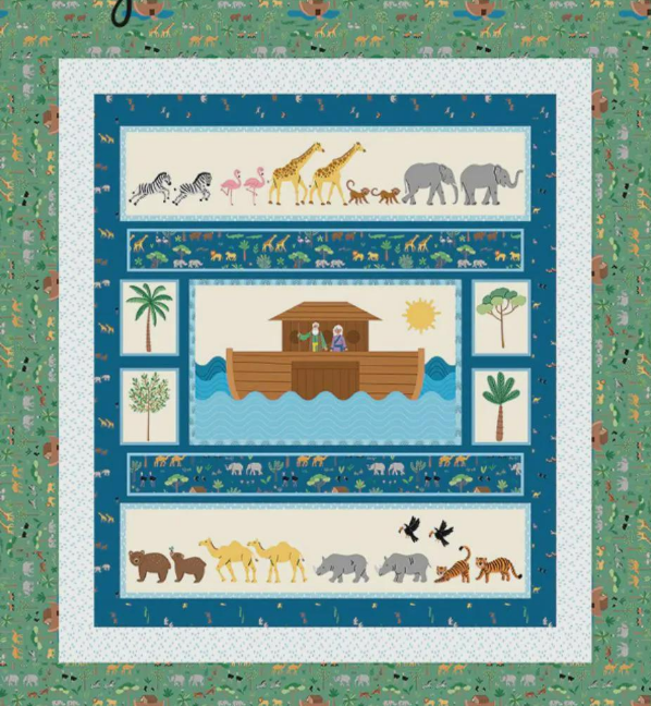 Two by Two Panel Quilt Kit – Riley Blake Designs 55x61