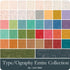 TYPE/ography Colors Fat Quarter Bundle A includes 30 SKUs of fat quarters – Ships October