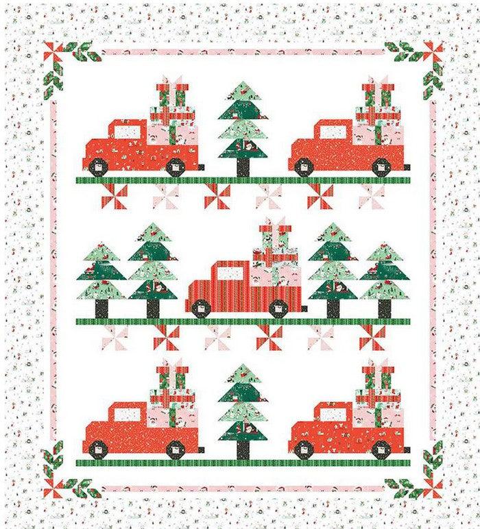 Vintage Christmas 2 Quilt Kit - Twas Fabric by Jill Howarth 74" x 83" Finished Quilt