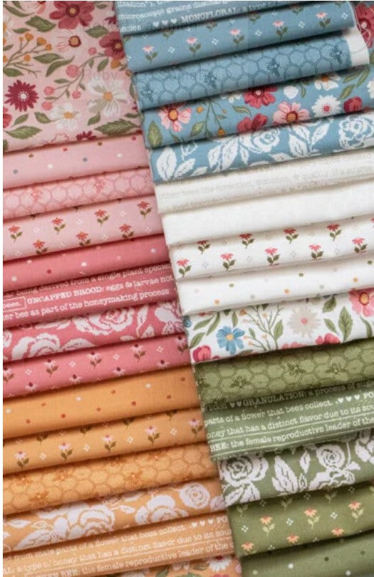 Flutter Quilt Kit made with the new Wild Honey Fabric Collection by Lella Boutique 76 1/2" x 83 1/2- Shipping Nov/Dec