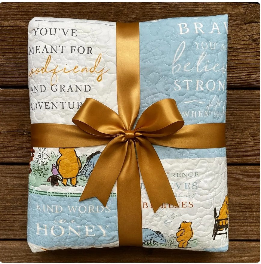 Winnie the Pooh Panel Quilt Kit  35.5” x 43” Includes backing and binding from the collection
