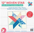 12" Woven Star Quilt Block Foundation Paper It's Sew Emma #ISE-7023
