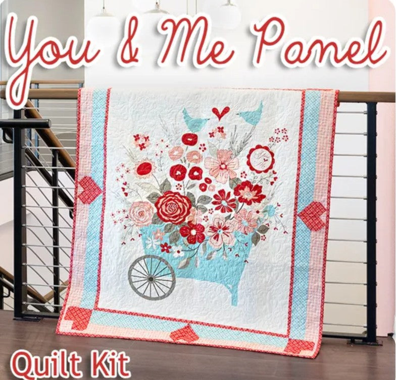 You & Me Panel Boxed Quilt Kit by Sandy Gervais 45.5x53.25